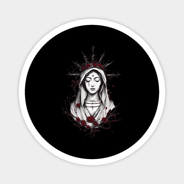 Mary The Blessed Virgin Magnet by animegirlnft
